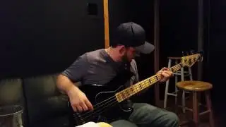 Jason Clark killing it on the bass on The Lloyd Miller Band's at Evil Snail Studios