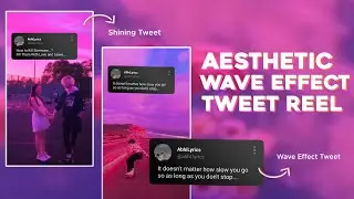 New Trending Instagram Aesthetic Shining Wave Tweet Reels Video Editing | Alight Motion Tutorial