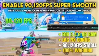 Bgmi lag Fix config 4.0 👑 Super smooth +120fps config 🌟bgmi+pubg+kr- pubg lag fix config