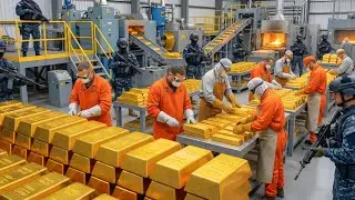 Inside gold refining plant: how rocks turn into pure gold bars