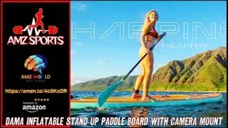 Describing DAMA Inflatable Stand Up Paddle Board with Camera Mount, Amazon