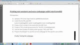 How to print non-western and euro-codepages on AS/400