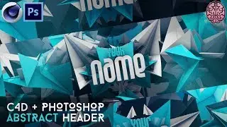 Tutorial: Abstract 3d Render Header/Banner | C4D + Photoshop by Qehzy