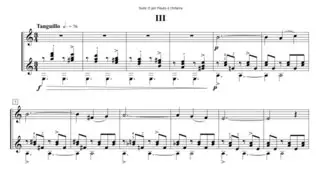 Roberto Di Marino - Suite II for Flute and Guitar - 3rd mov - Tanguillo