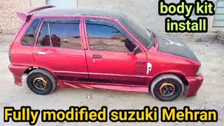 Fully modified suzuki mehran body kit installed.