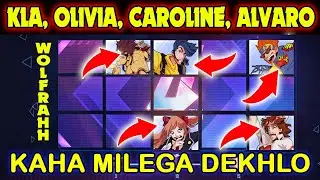 CAROLINE, KLA, OLIVIA, WOLFRAHH, ALVARO KAHA MILEGA DEKHLO | MEMORY ALBUM EVENT  FREE FIRE NEW EVENT