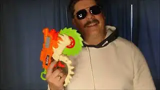 NERF GUN ZURU X SHOT INSANITY HORRORFIRE REAPER FOIL TARGET TEST OUT OF BULLETS USE THE SAW CRAZY .