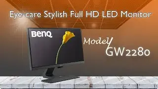 BenQ Monitor Unboxing | GW2280 | Eye-care Stylish Full HD LED Monitor | Tech ground