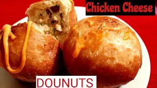 HOW TO MAKE CHICKEN DONUTS. Chicken cheese donuts recipe. chicken breast recipe.