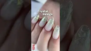 Эффект кристаллических ногтей: прозрачный гель и волшебная текстура ✨