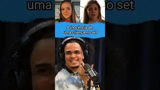 a inocencia de uma crianca no set de gravacao  #realoficial #podpah #melmaia