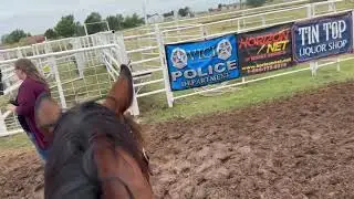 Gavin riding mini bulls 2024