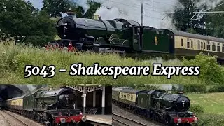 GWR Power! 5043 ‘Earl of Mount Edgecumbe’ With the Worcester Shakespeare Express 30/6/2024