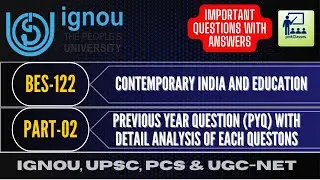 IGNOU  BES 122 PREVIOUS YEAR QUESTIONS (PYQ) AND MOST  IMPORTANT QUESTIONS WITH ANSWERS (PART-02)
