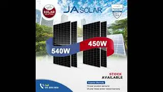 JA Solar 540W & 450W