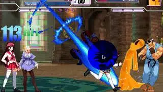 Shadow Lady Chun Li Ryu ingrid and Tamaki vs Noroko again Mugen 2016