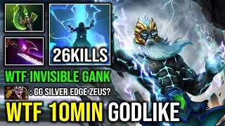 WTF 10Min Godlike Unlimited Lightning Hands 100% Right Click Silver Edge Invisible Zeus Dota 2