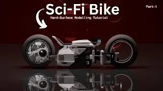 Sci-Fi Bike modelling  in blender | Timelapse | Hard surface modelling in Blender | Lost boy Bike