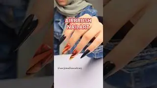 Airbrush Nails | Aavjo Nails Academy | Easy Airbrush Nails @aavjo_nails_academy