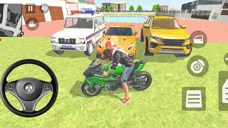 🎮 Car Bike Game: Franklin ordered ✨GOLDEN FortuneR SUPERCAR🔥POLICE SUV🚨And SuperBike in the game