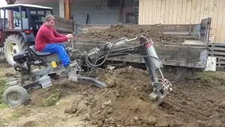 Spider minibager pomocnik pri stavbe...