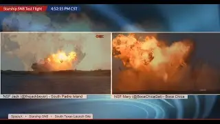 SpaceX SN8 Launch Test W/ Explosive Landing - 12/9/2020