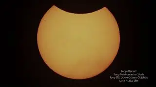 Partielle Sonnenfinsternis 29. M&auml;rz 2025 Ausschnitt
