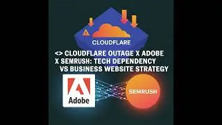 Cloudflare Outage ⚠️ & Adobe x Semrush Deal: Tech Dependency, SEO Strategies & Business Website S...
