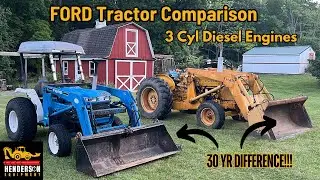 Ford Tractor Comparison - Generational Differences - 3 Cyl Diesel Engine Power