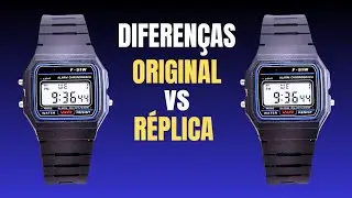 Relógios CASIO F-91w Original x Falso