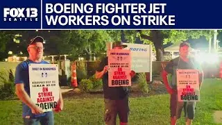 Boeing fighter jet workers on strike