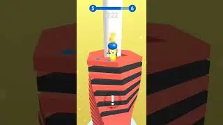 Stack Ball 3D - Mobile Gameplay Android Ios - Level 5 #game #asmr #stackball