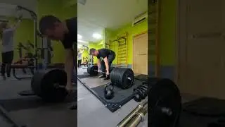 набрали 3 лайка - тяга горбом 170 #deadlift #power #powerlifting #1