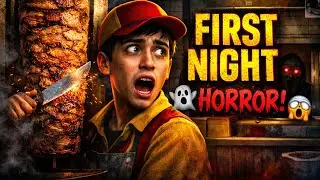 My First Night at the Shawarma Shop 😨 | Scary Simulation Game / 103-365 days.......