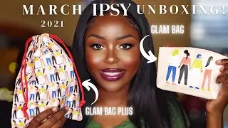 Worth It?? MARCH IPSY GLAM BAG + GLAM BAG PLUS UNBOXING! | 2021 |  JaiDoesIt