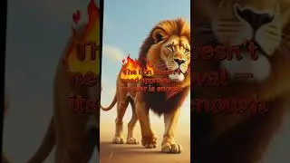 LION MENTALITY 🔥 | Unstoppable Motivation #Shorts#LionMentality #BeLikeALion #AnimalMotivation