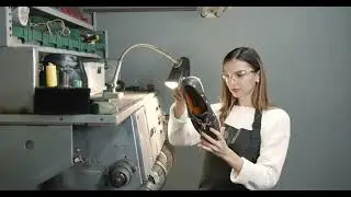 female shoemaker polishing shoe in a workshop 2022 08 10 18 46 00 utc