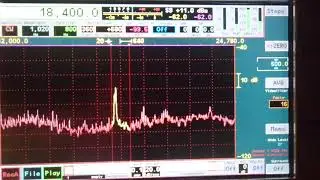 18,1 KHz VLF data transmission (FSK mode) RDL