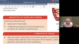 BIOLOGY FORM 4 KSSM SUBTOPIC 9.5 DEFAECATION