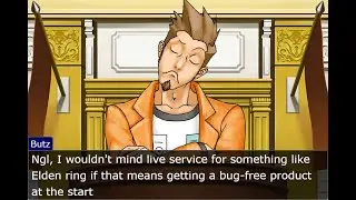 Ace Attorney Characters on how Elden Ring should be a Live Service game (objection.lol)