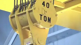 40 ton Overhead Crane Installation & Test (Time lapse)