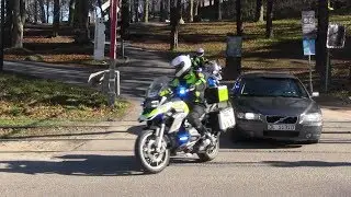 Police Motorbikes escorting unmarked car in Oslo