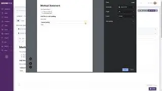 Dronedesk User Guide #32 - Method Statement