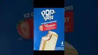 Pop-Tarts Strawberry Ice Cream Sandwich 🍓 #ManiacsWeeklySnack