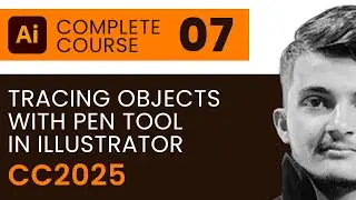 Tracing Objects With Pen Tool in Adobe Illustrator | Urdu/Hindi