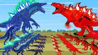 ZILLA JR vs All DINOSAURS T-rex Spinosaurus  CARNIVORES Stegosaurus: Who Is The King Of Monsters?