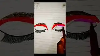 close eyes perfect eyeshadow drawing/eyeshadow #makeup#eyeshadow #shorts #viral