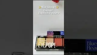 Blue Heaven Eyepop Eyeshadow Palette🌸#products#newreview#beautyproducts#viral#beauty#review#skincare