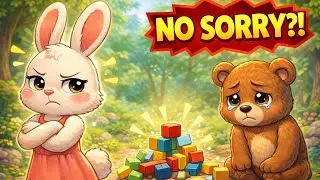 The Rabbit Who Didn&rsquo;t Say Sorry 🐰 | Rhyming Moral Song for Kids