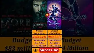 Morbius Vs blue beetle || Movie Box office collection #marvelstudios #marvelvsdc